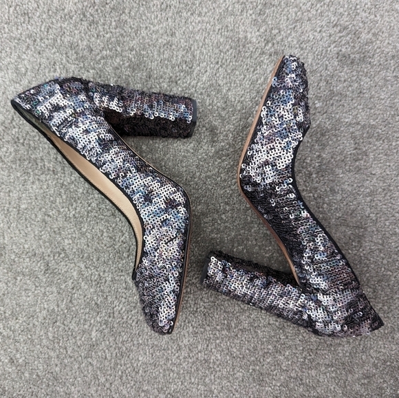 J. Crew Etta Sequins Pumps Heels size 6.5 - Picture 5 of 11